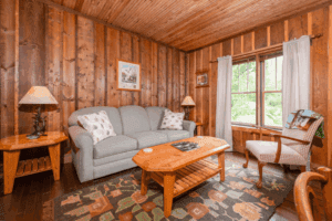 glen_choga_Lodge_Nantahala_NC_Hotel_Mallard_Suite_2 2 - Glen Choga Lodge Image of sofa living area at Glen Choga Lodge in nantahala suite