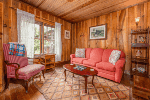 glen_choga_Lodge_Nantahala_NC_Lodging_Camelia_Suite 2 - Glen Choga Lodge image of sofa and living area in nantahala hotel glen choga lodge